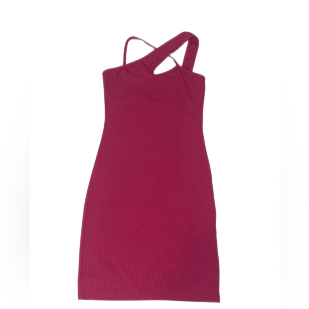Hot pink dress